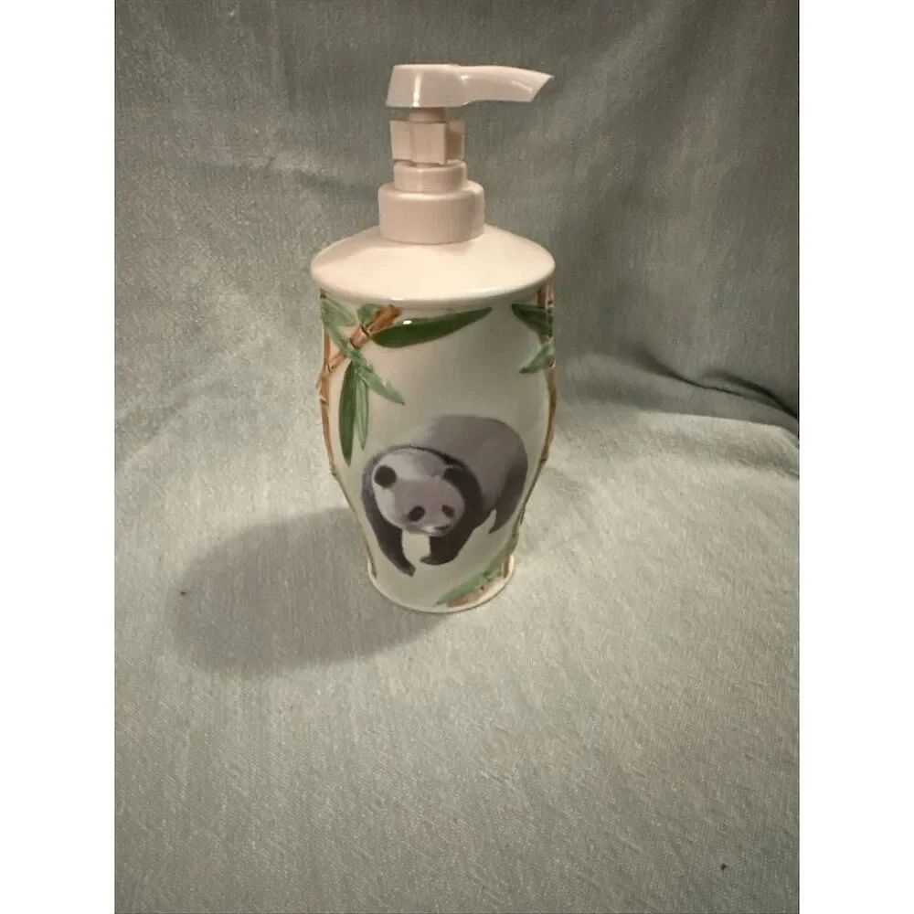 Consolidated Brass/CB Panda Ceramic Soap Dispenser Whimsical Bathroom Decor
